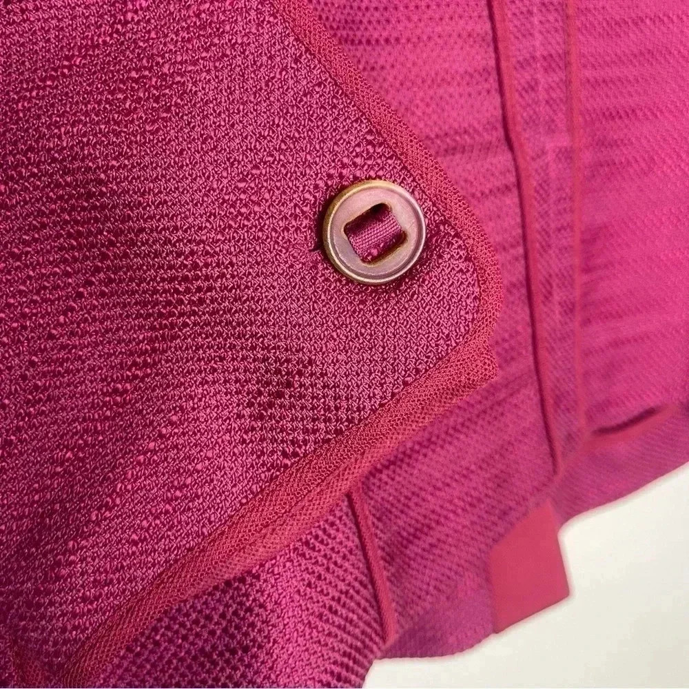 Donna Karen Blazer Purple Button Up Tweed Jacket Size Medium - Picture 5 of 8